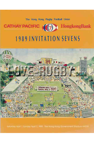 1989-Hong Kong 7s  Rugby Programmes